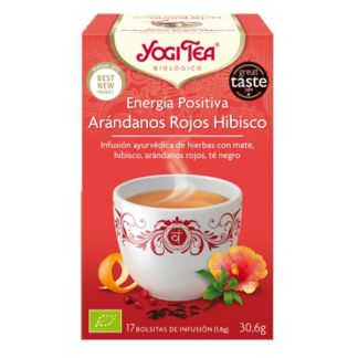 Yogi Tea Energía Positiva Arándanos Rojos Hibisco - 17 bolsitas