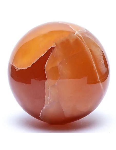 Esfera de Calcita Miel - 6 cm.
