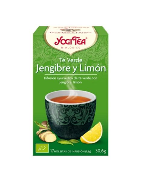 Yogi Tea Té Verde Jengibre y Limón - 17 bolsitas