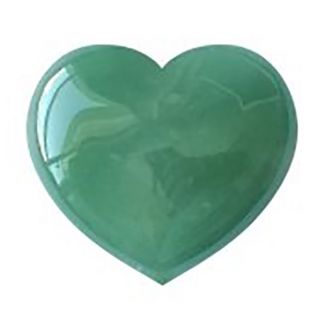 Corazón de Cuarzo Verde - 5 cm.