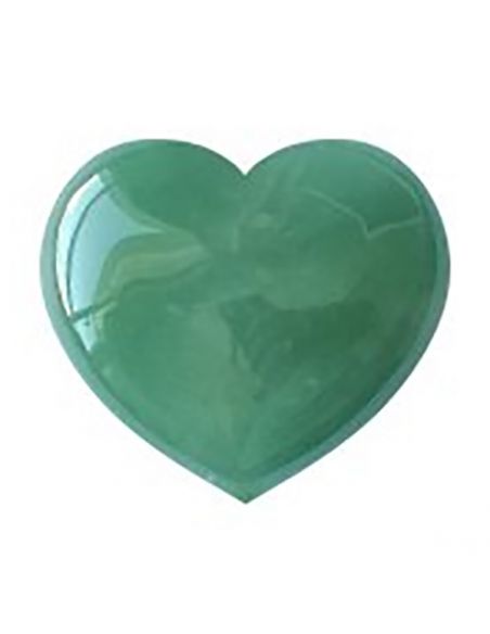 Corazón de Cuarzo Verde - 6 cm.