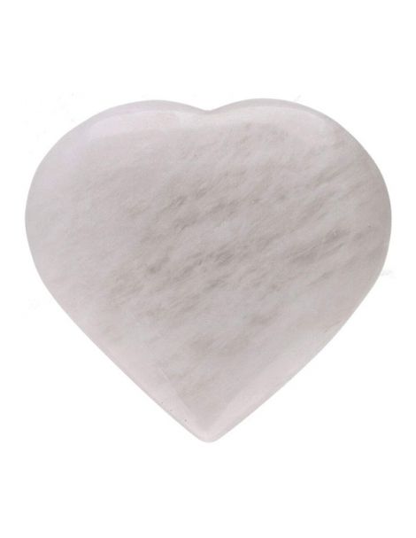 Corazón de Cuarzo Blanco - 5 cm.