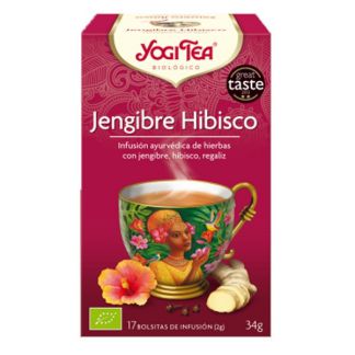 Yogi Tea Jengibre Hibisco - 17 bolsitas