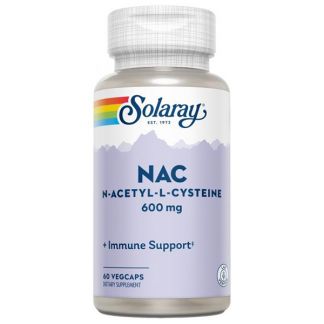 NAC (N-Acetil-Cisteína) 600 mg. Solaray - 60 cápsulas