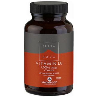 Vitamina D3 2000 UI Terranova - 50 cápsulas