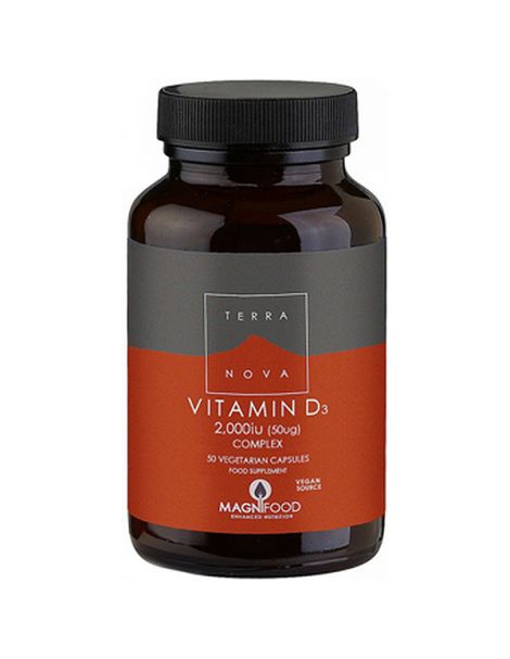 Vitamina D3 2000 UI Terranova - 50 cápsulas