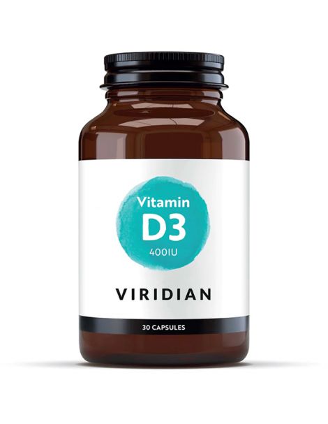 Vitamina D3 400 UI Viridian - 30 cápsulas