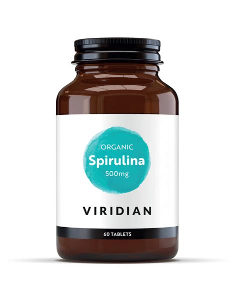 Espirulina Orgánica Viridian - 60 comprimidos