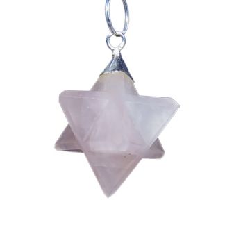 Péndulo Merkaba Cuarzo Rosa Nestinar