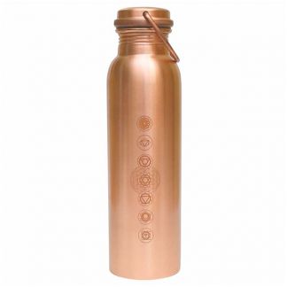 Botella de Cobre Chakras Indiaveda - 950 ml.