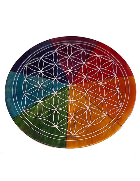 Portaincienso Flor de la Vida y Siete Chakras