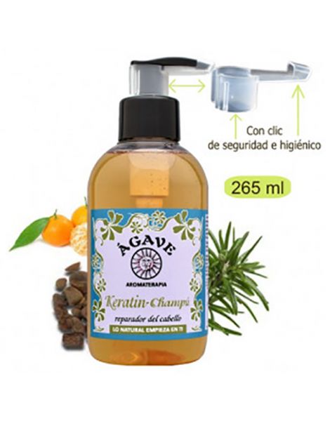 Champú con Keratina Ágave - 265 ml.