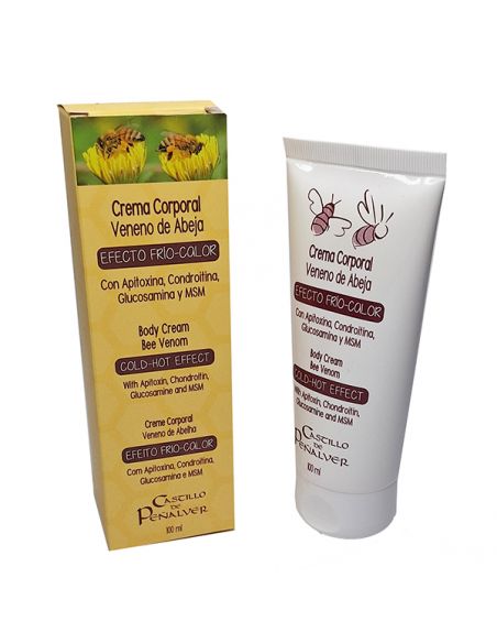 Crema Corporal de Veneno de Abeja Efecto Frío-Calor Castillo de Peñalver - 100 ml.