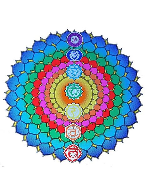 Adhesivo Sanación de los Chakras - 14 cm.