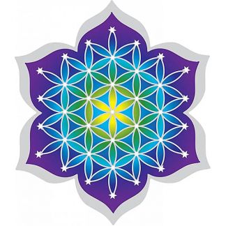 Adhesivo Flor de la Vida Loto - 12 cm.