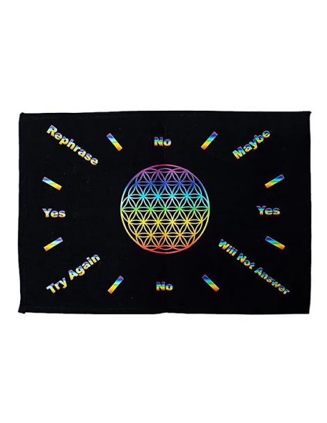 Tapete para Péndulo con Flor de la Vida Multicolor
