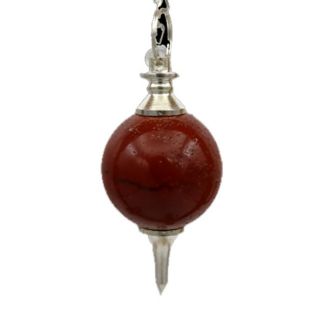 Péndulo Esfera Jaspe Rojo