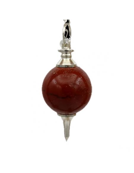 Péndulo Esfera Jaspe Rojo
