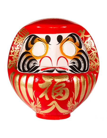Daruma Japonés Rojo (Suerte) Tierra Zen - 24 cm.