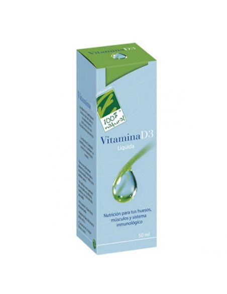 Vitamina D3 Líquida Cien por Cien Natural - 50 ml.