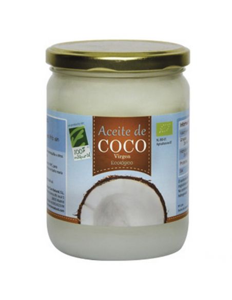 Aceite de Coco Bio Cien por Cien Natural - 500 ml.