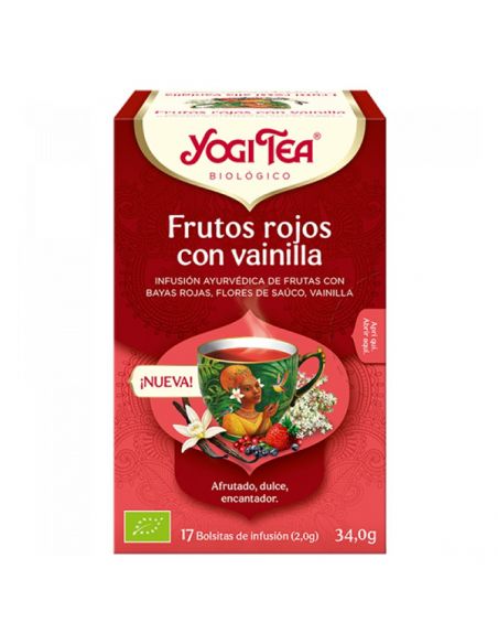 Yogi Tea Frutos Rojos con Vainilla - 17 bolsitas