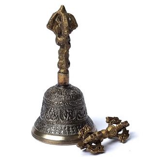 Campana Tibetana Tibuh con Dorje