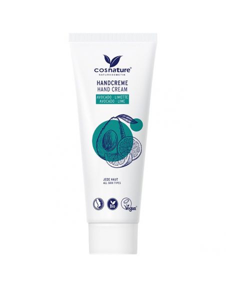 Crema de Manos de Aguacate y Lima Bio Cosnature - 75 ml.