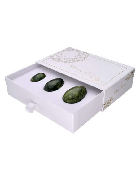Pack de Tres Huevos Vaginales Yoni de Jade