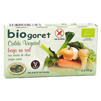 Cubitos de Caldo con Verduras Bajo en Sal Ecológico Bionsan - 6 cubitos