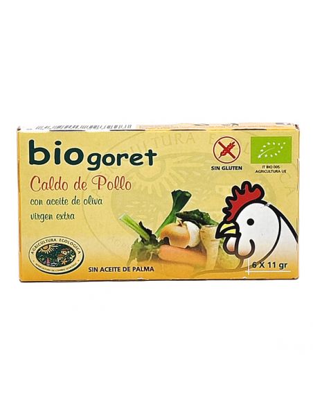 Cubitos de Caldo de Pollo con Verduras Ecológico Bionsan - 6 cubitos
