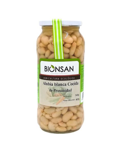 Alubias Blancas Cocidas Ecológicas Bionsan - 400 gramos