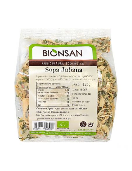Sopa Juliana Ecológica Bionsan - 125 gramos