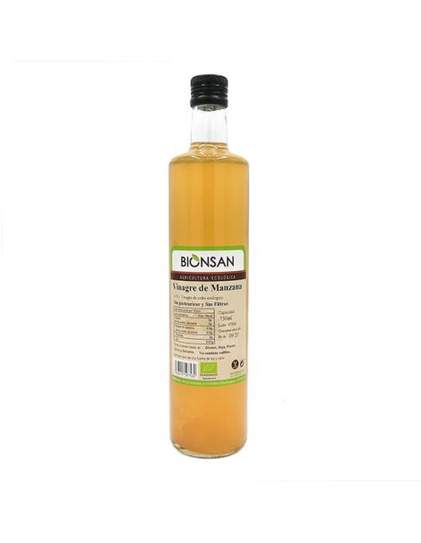 Vinagre de Manzana Ecológico Bionsan - 750 ml.