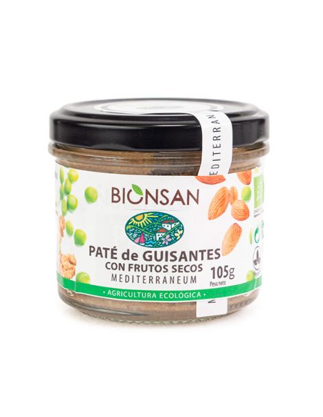 Paté de Guisantes con Frutos Secos Ecológico Bionsan - 105 gramos