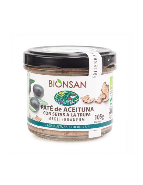 Paté de Aceitunas con Setas a la Trufa Ecológico Bionsan - 105 gramos