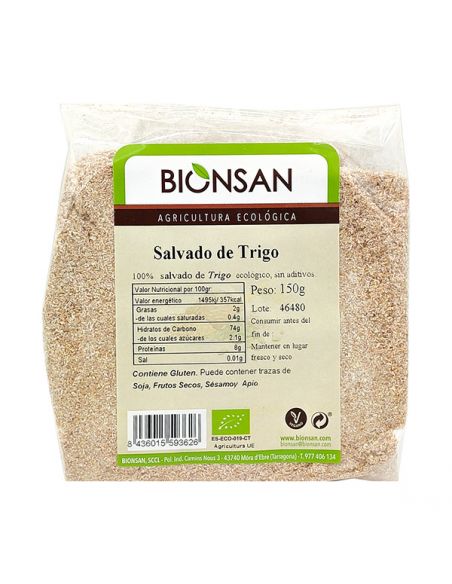 Salvado de Trigo Ecológico Bionsan - 150 gramos