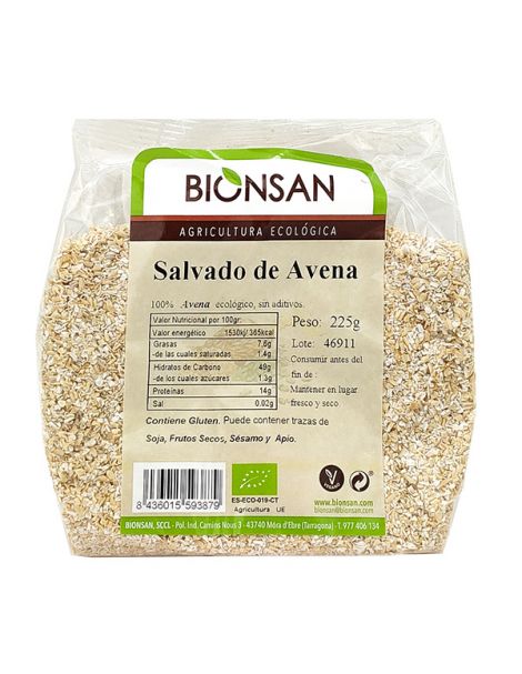Salvado de Avena Ecológico Bionsan - 225 gramos
