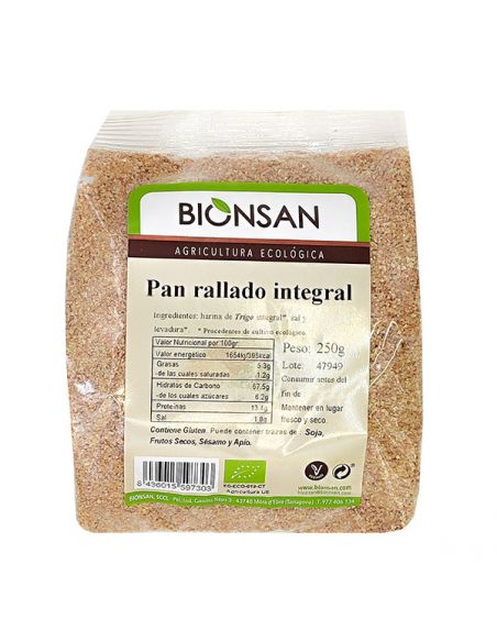 Pan Rallado Integral Ecológico Bionsan - 250 gramos