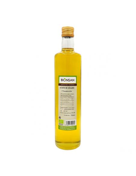 Aceite de Sésamo Ecológico Bionsan - 750 ml.