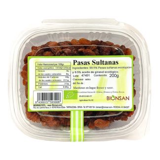 Pasas Sultanas Ecológicas Bionsan - 200 gramos