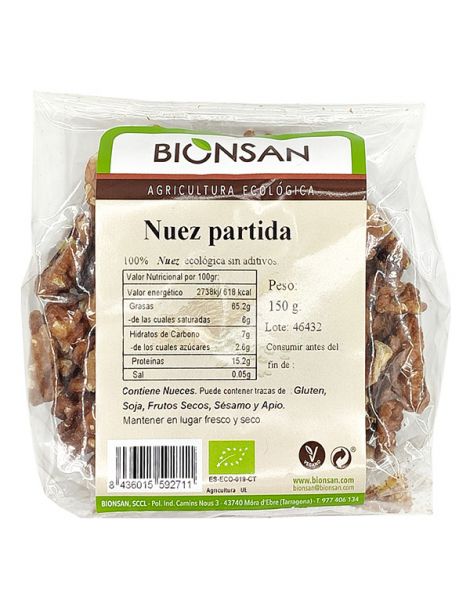 Nuez Mitades Ecológicas Bionsan - 150 gramos