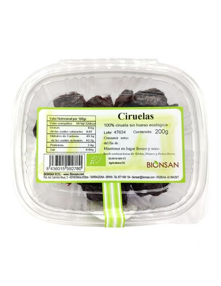Ciruelas Ecológicas Bionsan - 200 gramos