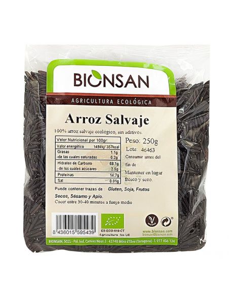 Arroz Salvaje Ecológico Bionsan - 250 gramos
