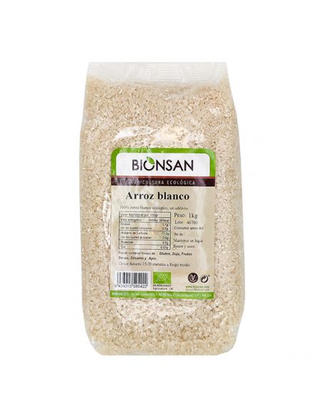 Arroz Blanco Redondo Ecológico Bionsan - 1 Kg.