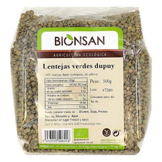 Lenteja Verde Dupuy Ecológica Bionsan - 500 gramos