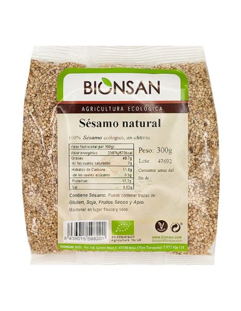Sésamo Natural Ecológico Bionsan - 300 gramos