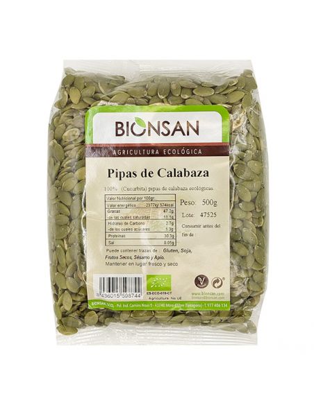 Pipas de Calabaza Ecológicas Bionsan - 500 gramos