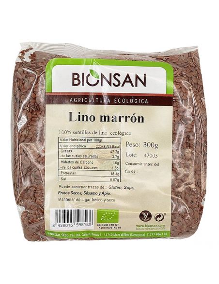 Lino Marrón Ecológico Bionsan - 300 gramos