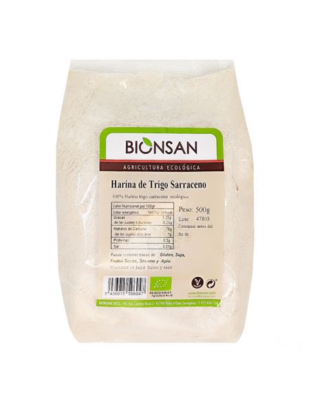 Harina de Trigo Sarraceno Ecológica Bionsan - 500 gramos